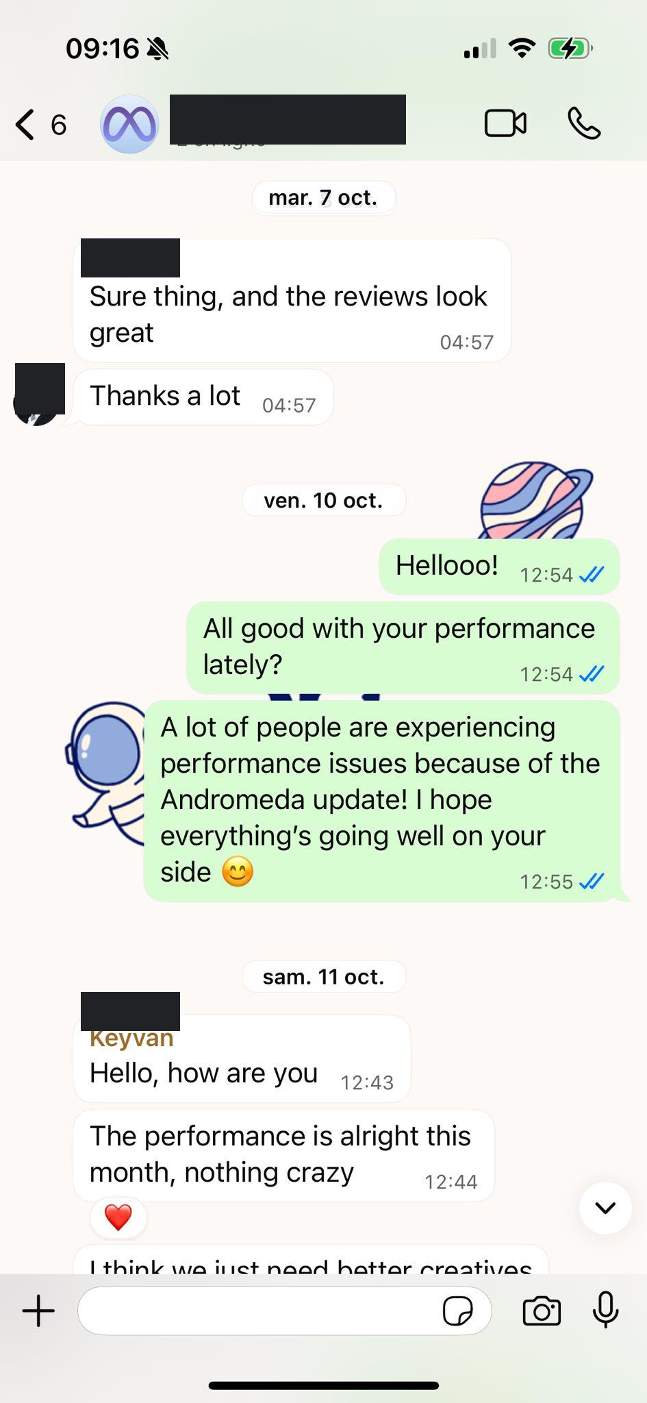 Testimonial: Feedback score