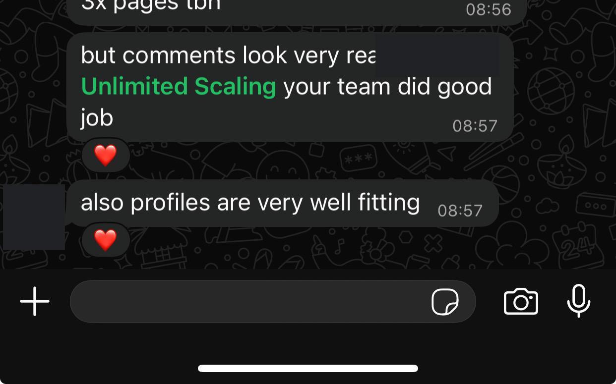 Testimonial: Social proof